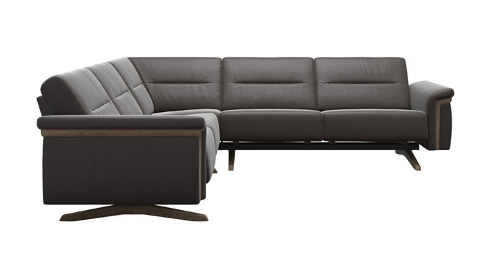 Stressless Stella Corner Sofa in Cori Brown Leather